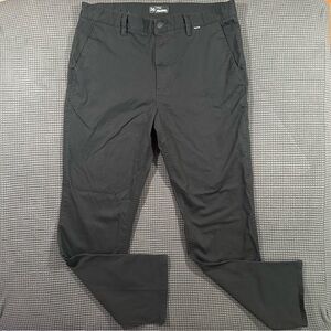 Hurley Mens Chino Pants Black Size 36x30 Stretch Straight Casual Surf